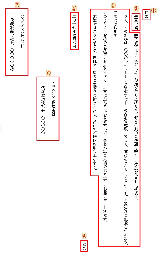 挨拶状の書き方とマナー 書式の例文 書き方コラム Bizocean ビズオーシャン ジャーナル