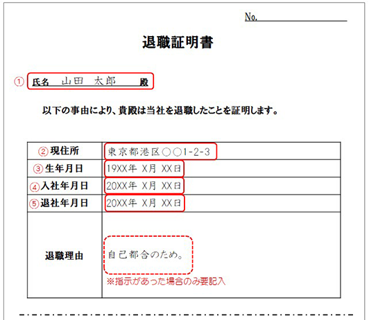 記入例付 退職証明書のわかりやすい書き方 書式の例文 書き方コラム 書き方コラム Bizocean ビズオーシャン ジャーナル