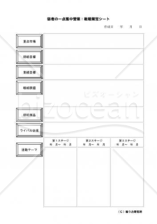 弱者の一転集中営業「戦略策定シート」