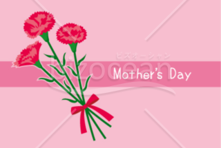 母の日に贈るピンクのメッセージカード