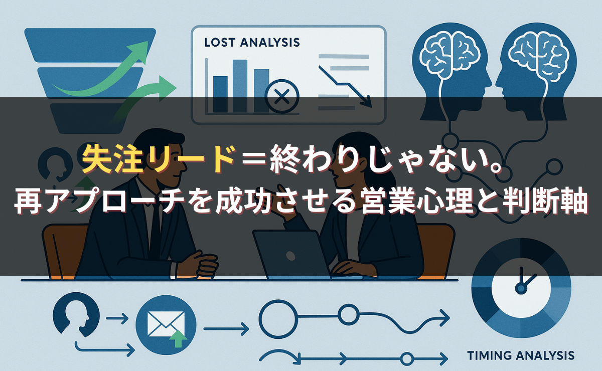 失注リード＝終わりじゃない。再アプローチを成功させる営業心理と判断軸