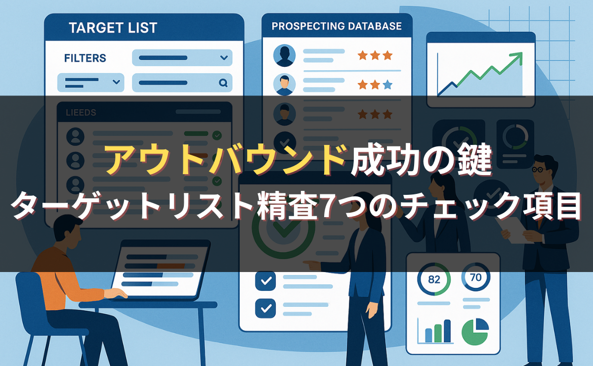 アウトバウンド成功の鍵：ターゲットリスト精査7つのチェック項目