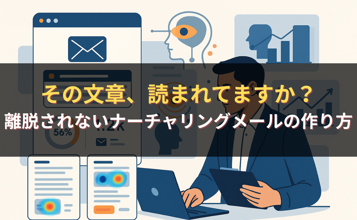 その文章、読まれてますか？離脱されないナーチャリングメールの作り方