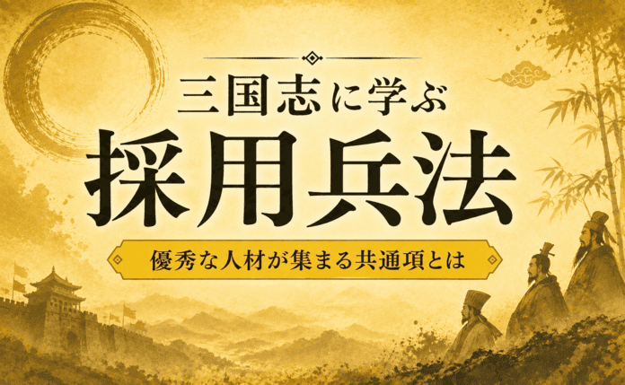 三国志に学ぶ採用兵法｜優秀な人材が集まる共通項とは